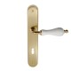 CIGNO GOLD PLATE - WHITE PORCELAIN
